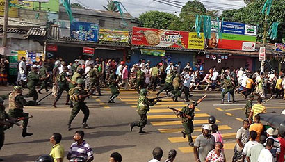 Weliweriya Water Protest and Clash