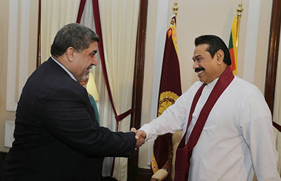 Iraq’s Labor and Social Affairs Minister Mr. Nassar al-Rubaie called on President Mahinda Rajapaksa