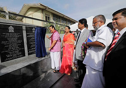 President Mahinda Rajapaksa inaugurated the Chunnakam Grid substation