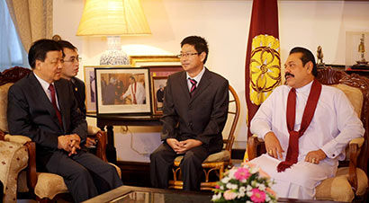 Political Bureau Member of the Standing Committee of the Communist Party of China (CPC) Mr. Liu Yunshan called on President Mahinda Rajapaksa at the President’s House