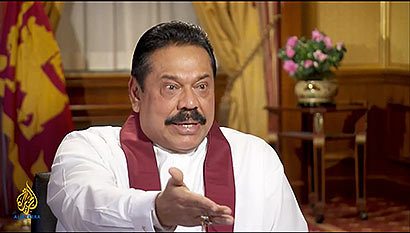 President Mahinda Rajapaksa