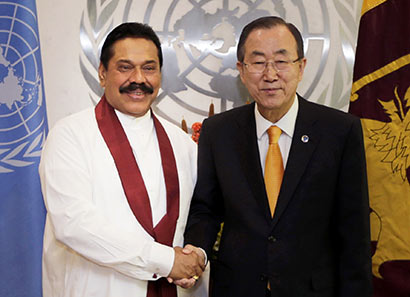 Sri Lanka President met Banki Moon