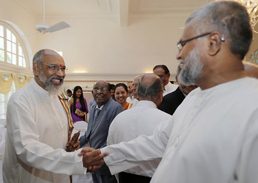 Northern Province CM C.V.Vigneswaran takes oath before President Rajapaksa