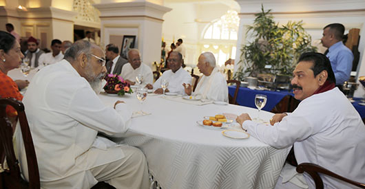 Northern Province CM C.V.Vigneswaran takes oath before President Rajapaksa