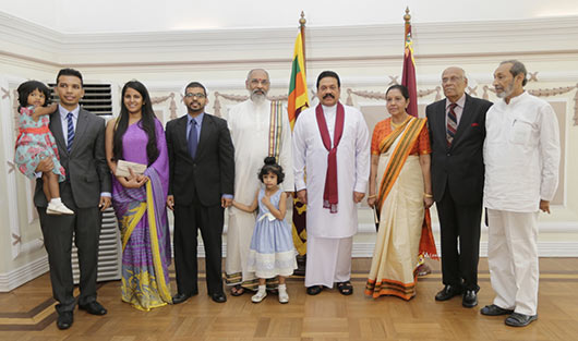 Northern Province CM C.V.Vigneswaran takes oath before President Rajapaksa