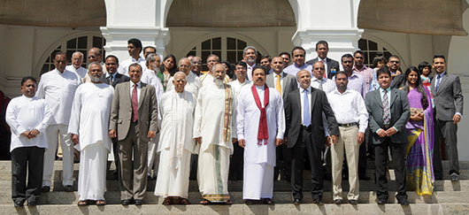 Northern Province CM C.V.Vigneswaran takes oath before President Rajapaksa