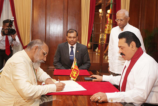 Two oath ceremonies for lucky Vigneswaran