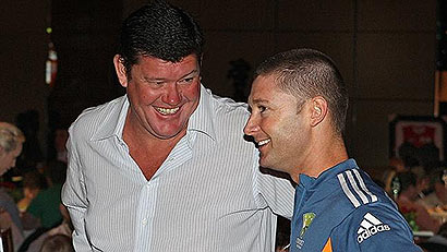 James Packer with Michael Clarke