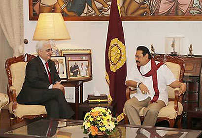 Indian Minister of External Affairs Mr. Salman Khurshid called on President Mahinda Rajapaksa