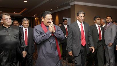 Sri Lanka President Mahinda Rajapaksa at Sri Lanka: The Tea Nation