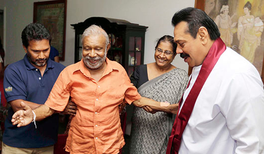 President Rajapaksa met Dr. Pilapitiya