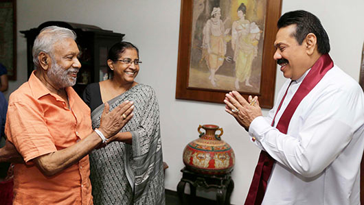 President Rajapaksa met Dr. Pilapitiya