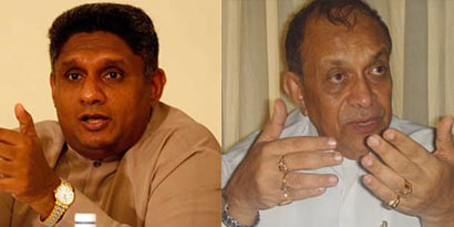 Sajith Premadasa and Karu Jayasuriya