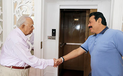 TNA Leader Sampanthan meets President Rajapaksa