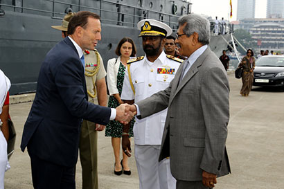 Prime Minister of Australia Mr. Tony Abbott met Secretary Defence and Urban Development Mr. Gotabaya Rajapaksa