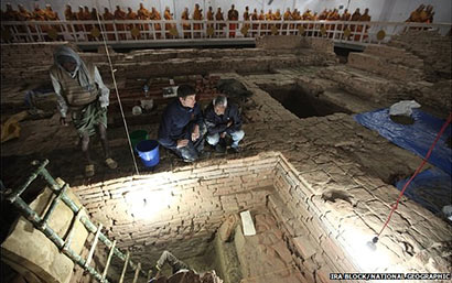 Earliest 'shrine' uncovered at Buddha's birthplace