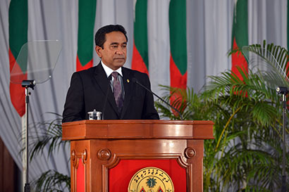 new Maldivian President Abdulla Yameen Abdul Gayoom