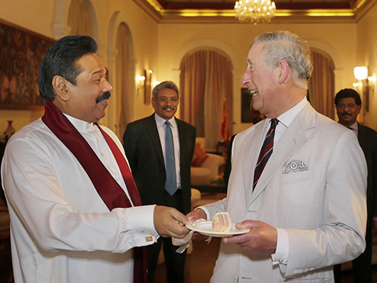 President Rajapaksa Hosts Prince Charles at President's House