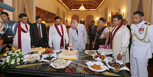 President Rajapaksa Hosts Prince Charles at President's House