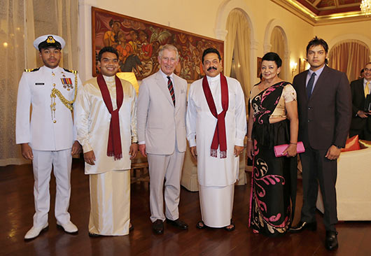 President Rajapaksa Hosts Prince Charles at President's House