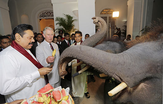 President Rajapaksa Hosts Prince Charles at President's House