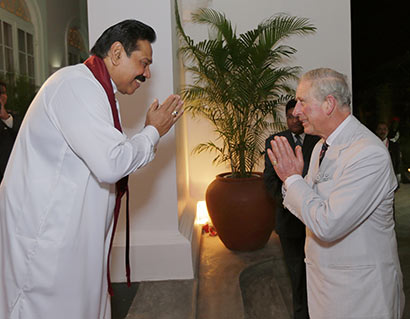 President Rajapaksa Hosts Prince Charles at President's House
