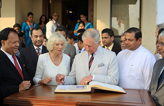 Prince Charles arrives in Sri Lanka