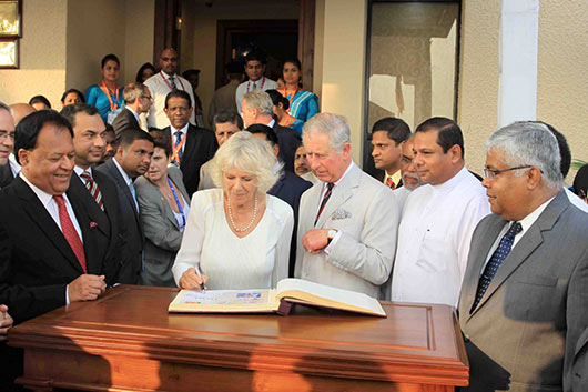 Prince Charles arrives in Sri Lanka