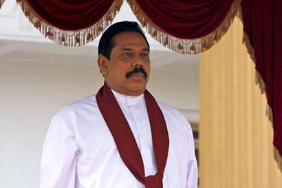 Sri Lanka President Mahinda Rajapaksa