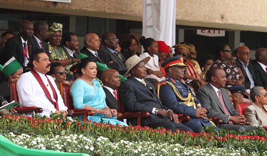 Sri Lanka President and First Lady attend Kenya's 50th Independence Day Celebrations