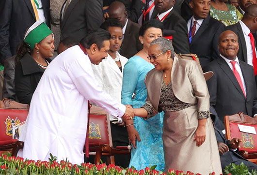 Sri Lanka President and First Lady attend Kenya's 50th Independence Day Celebrations