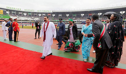 Sri Lanka President and First Lady attend Kenya's 50th Independence Day Celebrations