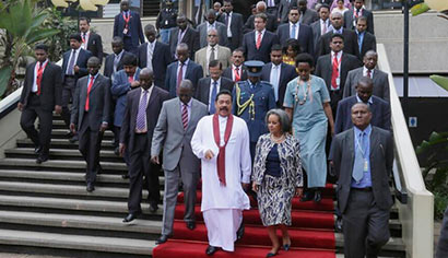 Sri Lanka President Mahinda Rajapaksa Visits UN Headquarters in Africa