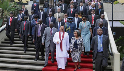 Sri Lanka President Mahinda Rajapaksa Visits UN Headquarters in Africa