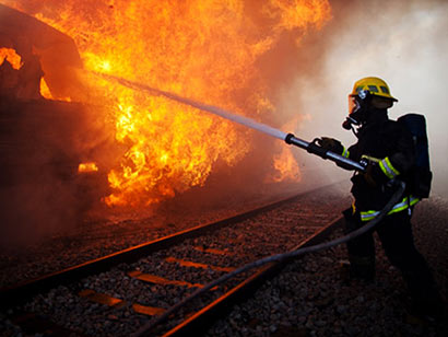 Sri Lanka train engine fire