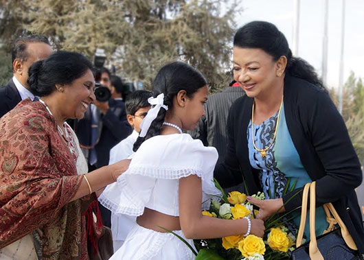 Sri Lanka President Mahinda Rajapaksa arrives in Jordan