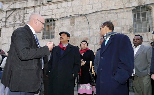 Sri Lanka President Rajapaksa visits historic religious sites in the Old City of Jerusalem