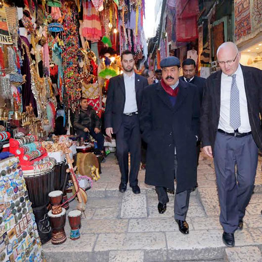 Sri Lanka President Rajapaksa visits historic religious sites in the Old City of Jerusalem