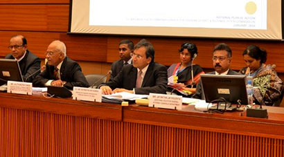 Secretary to the President Lalith Weeratunga who briefed Permanent Representatives to the United Nations in Geneva