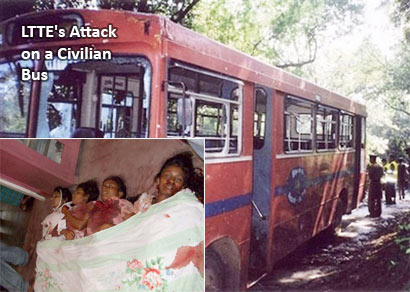 LTTE Attack on a civilian bus