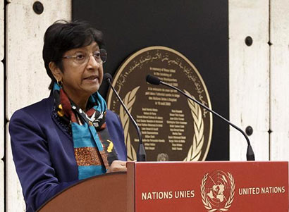 UN Human Rights Commissioner Navi Pillay