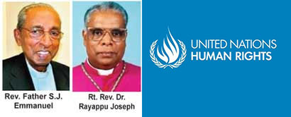 Mannar Bishops - Father S.J. Emmanuel and Rev. Dr. Rayappu Joseph