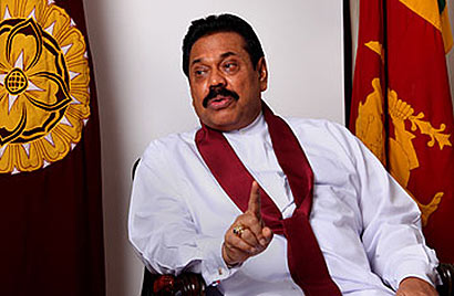 Sri Lanka President Mahinda Rajapaksa