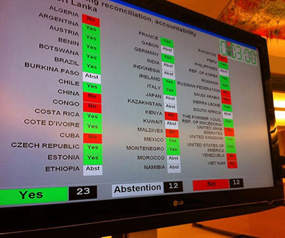 UNHRC adopts resolution on Sri Lanka