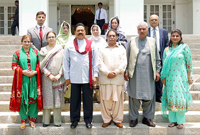 Pakistan, Mr. Mir Jan Muhammad Khan Jamali with Sri Lanka President Mahinda Rajapaksa