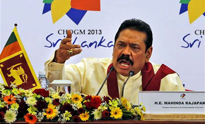 President Mahinda Rajapaksa at CHOGM 2013