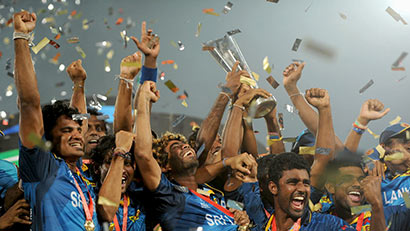 Sri Lanka cricket team with twenty 20 2014 cricket world cup