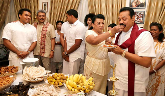 Sri Lanka’s First Family celebrates traditional New Year at Carton House