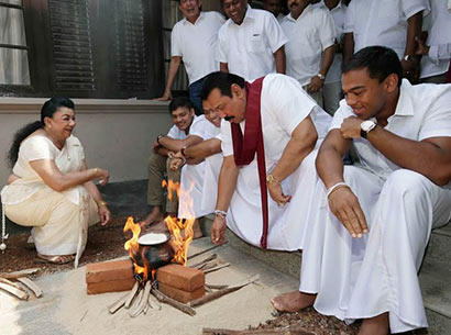 Sri Lanka’s First Family celebrates traditional New Year at Carton House