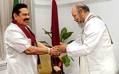 President Mahinda Rajapaksa has extended an invitation to the Chief Minister of the Northern Provincial Council Justice C.V. Wigneswaran